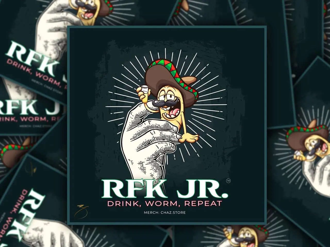 Featured image for “The RFK Protocol | Brain Worm Satire Sticker | Chaz Stevens”