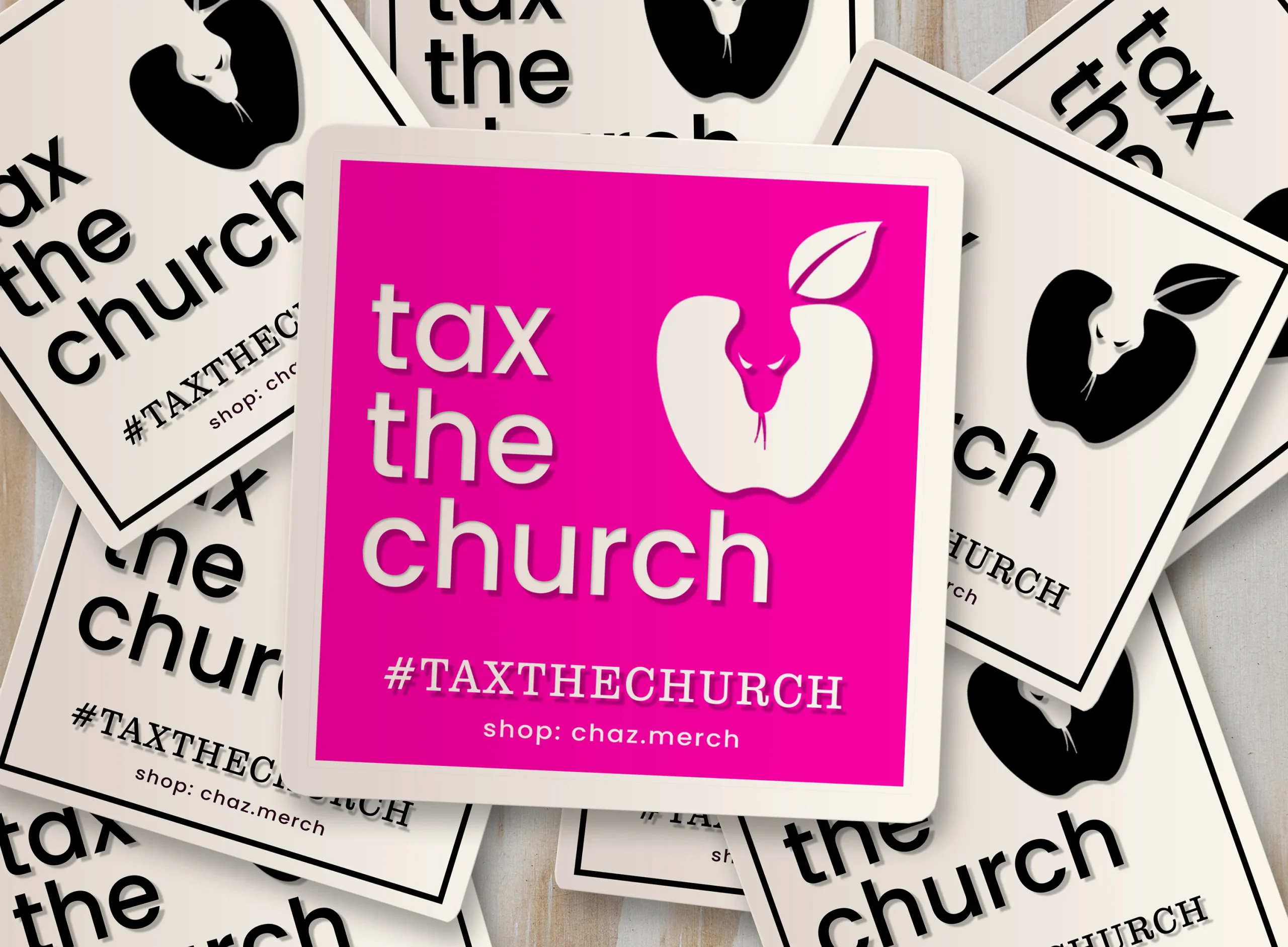 Featured image for “Tax the Church Stickers”
